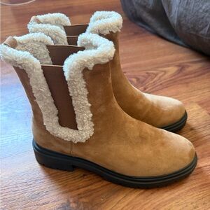 Anne Taylor Boots with Shearling Trim